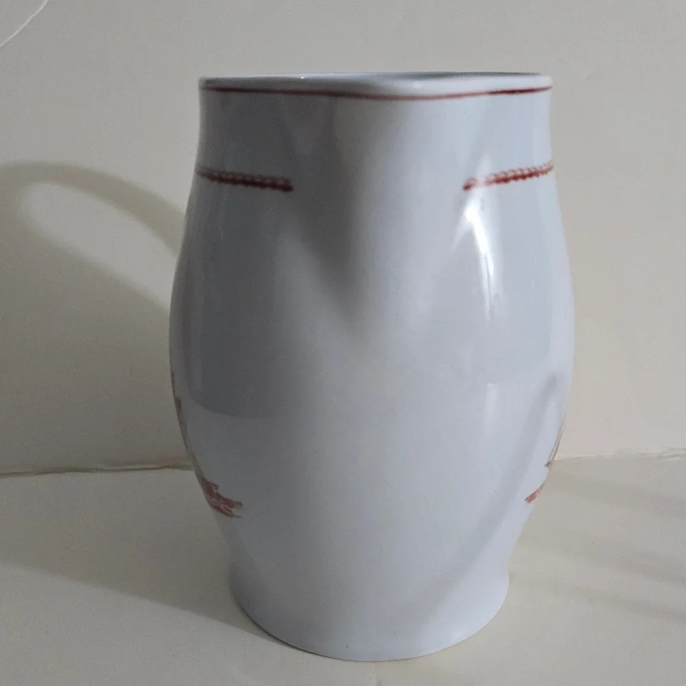 Wedgwood Flying Cloud‎ Ann McKim 1833 Nautical Pitcher Georgetown Collection Red